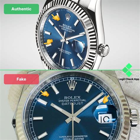 how ot detect a real rolex dateadjust from a fake|fake rolex vs real.